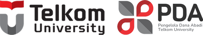 Logo Telkom University dan Dir. PDA